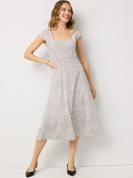 Petite Poplin Midi Dress